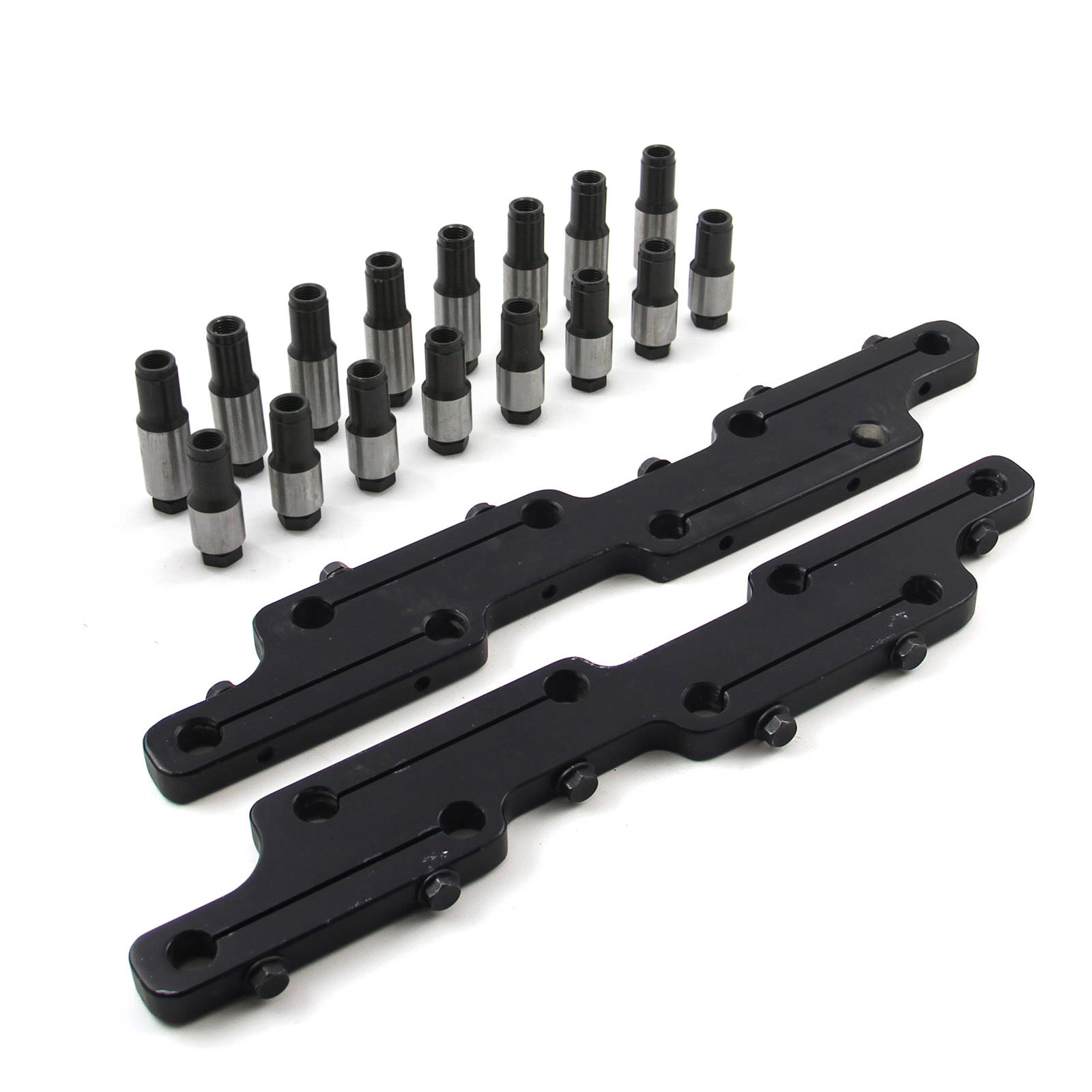 Stud Girdle Set BB ChevyBlack, Stock Spacing Angus Racing